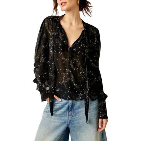 Free People stars align printed top in night combo - Picture 1 of 12